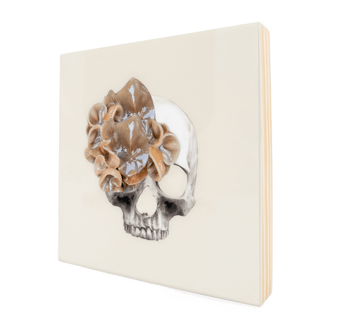 I Want Your Skull 3 Original—11x11 Resin Panel