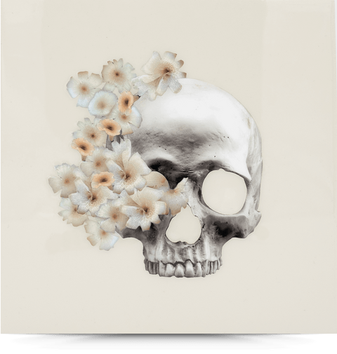 I Want Your Skull 2 Original—11x11 Resin Panel