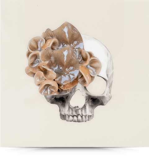 I Want Your Skull 3 Original—11x11 Resin Panel